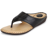 Ortho Joy Doctor Slippers | Soft Fancy Chappal For Women | Comfortable Footwear For Women Black Color