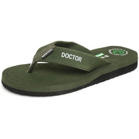 Ortho Joy Men's Extra Soft Doctor Ortho Slippers - Dark Green