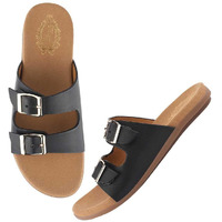 Shoetopia Stylish Black Flats For Women /Eu42