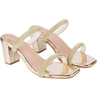Shoetopia Girls Fancy-1277 Golden Heeled Sandal - 3 Uk (Girls-Fancy-1277-Golden)