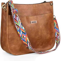 Adisa Trendy Hobo Shoulder Handbag For Women And Girls With Crossbody Sling Belt (Ad4082-Bro)