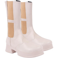 Shoetopia Smart Casual Cream Long Boots For Women & Girls /Eu40