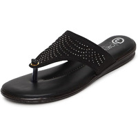 Ortho Joy Fancy Doctor Slipper For Women | Fancy Comfortable Footwear For Women Black Color
