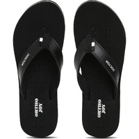 Ortho Joy Womens Doctor Orthopedic Mcr Slippers For Daily Use -Black