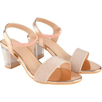 Shoetopia Women's Flat Sandal, 3, Gold