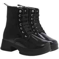 Shoetopia Smart Casual Mid Top Black Boots For Women & Girls /Eu37