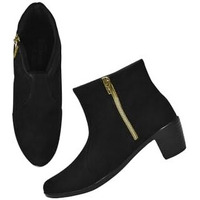 Shoetopia Women's Ankle Boot-5 Kids Uk (Girls-Bt-Surya-Black)-Eu38
