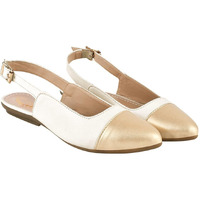 Shoetopia Women's Golden Block Heel Bellies  Stylish & Comfortable Ballet Flats For Office, And Parties Eu41