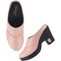 Shoetopia Stylish Smart Casual Peach Pumps For Women & Girls /Eu37