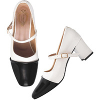 Shoetopia Stylish Buckle Detailed Black Pumps For Women /Eu36