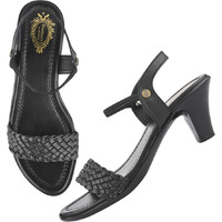 Shoetopia Women & Girls Stylsih Black Kitten Heels /Eu39