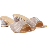 Shoetopia Girls Fancy-1245 Copper Heeled Sandal - 6 Uk (Girls-Fancy-1245-Copper)