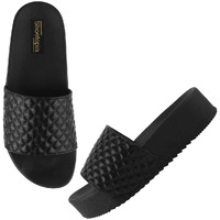 Shoetopia Women's Heeled Sandal-8 Kids Uk (Naughty-Black)-Eu41