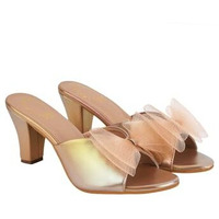Shoetopia Girls Heel-1340 Copper Heeled Sandal - 6 Uk (Girls-Heel-1340-Copper)