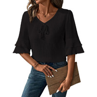 Toplot Fashion Women Tops || Shirt For Woman || Trendy Top For Women || Western Tops For Woman Stylish || Single (Pop-Tshirt-5231-Black-Xl)