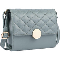 Adisa Women's Girls Quilted Round Gold Sling Bag (Sl5149-Grn)
