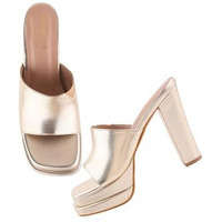 Shoetopia Women's Heeled Sandal-4 Kids Uk (Girls-Hippo-Golden)-Eu37