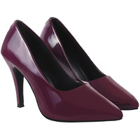 Shoetopia High Heels Solid Patent Cherry Pumps For Women & Girls /Eu40