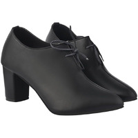 Shoetopia Pointed Toe Black Pumps For Girls /Eu39