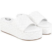 Shoetopia Stylish Quilted Stitching White Platform Heels For Women & Girls /Uk8