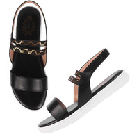 Shoetopia Women's Snd-2266 Sandal-4 Kids Uk (Snd-2266-Black)-Eu37