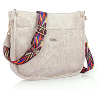 Adisa Trendy Hobo Shoulder Handbag For Women And Girls With Crossbody Sling Belt (Ad4082-Cre)
