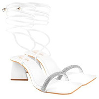 Shoetopia Girls Dream White Heeled Sandal - 7 Uk (Girls-Dream-White)