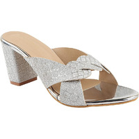 Shoetopia Women's & Girl's Pink Peep Toes Block Heels-Eu40