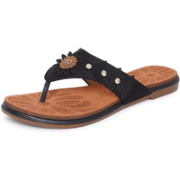 Ortho Joy Extra-Soft Stylish Doctor Slippers For Women Black Color
