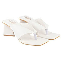 Shoetopia Girls Chic White Heeled Sandal - 4 Uk (Girls-Chic-White)