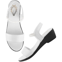 Shoetopia Women's Girls-Snd-1282 Wedge Sandal-4 Kids Uk (Girls-Snd-1282-White)-Eu37
