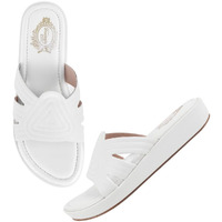 Shoetopia Women's Girls-P-19 Flat Sandal-8 Kids Uk (Girls-P-19-White)-Eu41
