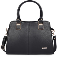 Adisa Gold Square Handbag Shoulder Bag For Women And Girls With Sling Belt (Ad4081-Bla)