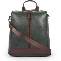 Adisa Faux Leather Backpack Bag For Women & Girls (Bp065-Grn)