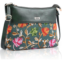 Adisa Women's Girls Embroided Sling Bag (Sl5152-D.Grn)