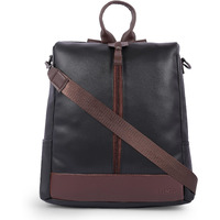Adisa Faux Leather Backpack Bag For Women & Girls (Bp065-Bla)