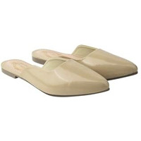 Shoetopia Stylish Pointed Toe Beige Mules For Women & Girls /Eu40