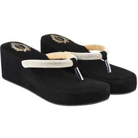 Shoetopia Women's Girls-Fancy-2042 Wedge Sandal-7 Kids Uk (Girls-Fancy-2042-Golden)-Eu40