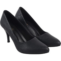 Shoetopia Classy Black Pointed Toe Pumps For Women & Girls /Eu41