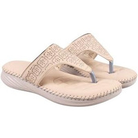 Shoetopia Orthopedic Doctor Sole Beige Comfort Slippers For Women & Girls /Eu39