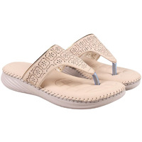 Shoetopia Orthopedic Doctor Sole Beige Comfort Slippers For Women & Girls /Eu40