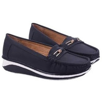 Shoetopia Upper Bow Detailed Black Loafers For Women & Gilrs /Eu41