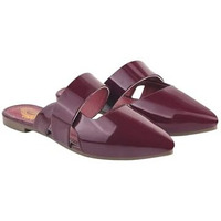 Shoetopia Solid Pointed Toe Cherry Flat Mules For Women & Girls /Eu38