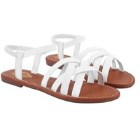 Shoetopia Chic Strappy Black Flat Sandals For Women & Girls /Eu40