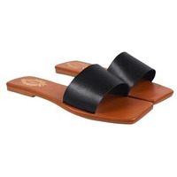Shoetopia One Toe Black Flats For Women & Girls /Eu37