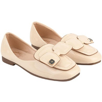 Shoetopia Bow Detailed Cream Marry Janes For Women & Girls /Eu38