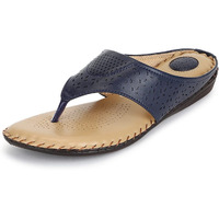 Ortho Joy Doctor Slippers | Soft Fancy Chappal For Women | Comfortable Blue Footwear For Women