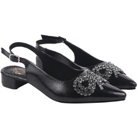 Shoetopia Rhinstone Buckle Pointed Toe Stylish Black Pumps For Women & Girls
