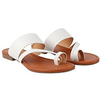 Shoetopia Girls Rado White Flat Sandal - 8 Uk (Girls-Rado-White)