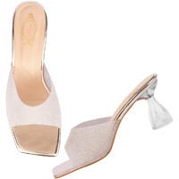 Shoetopia Women's Heeled Sandal-6 Kids Uk (Zomato-Golden)-Eu39